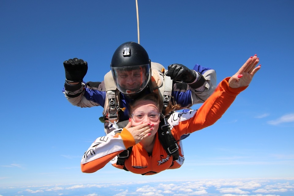 Tandemový seskok Příbram