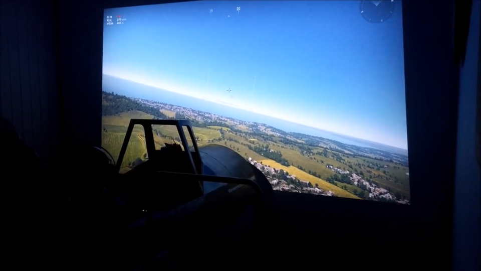 Letecký bojový simulátor Messerschmitt Bf-109G-2 v Praze