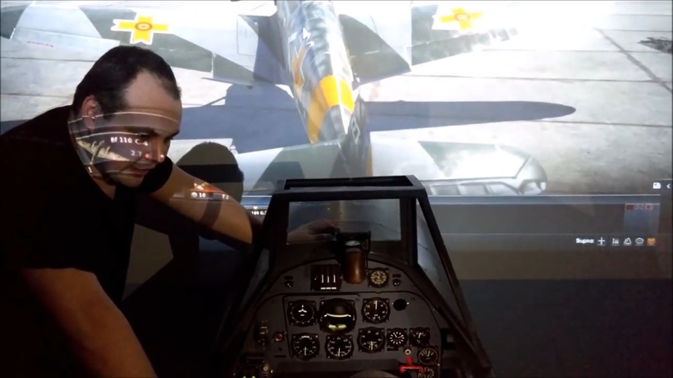 Letecký souboj pro 2 osoby na simulátorech Messerschmitt Bf-109 a Spitfire