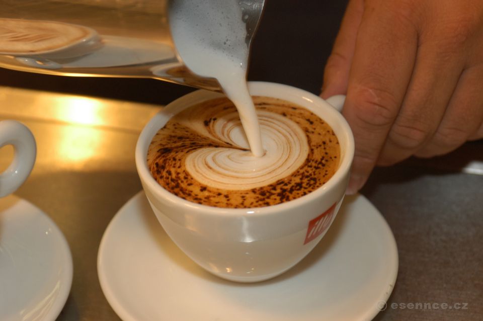 Kurz kávy - Latté art