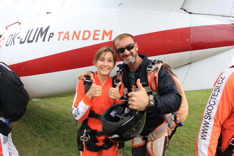Tandemový seskok Prostějov