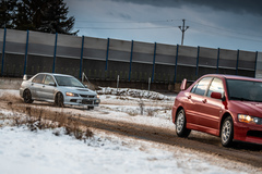 Jízda v závodním Mitsubishi Lancer EVO IX