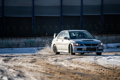Jízda v závodním Mitsubishi Lancer EVO IX