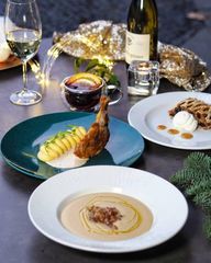 Čtyřchodové menu pro dva s možností vinného párování ve stylové, moderní restauraci Panská Zahrada