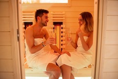 Pohoda a relax v privátních finských lázních pro 2 osoby v Praze
