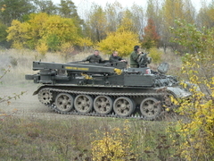 Řízení tanku VT55 na tankodromu