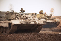 Řízení tanku VT55 na tankodromu