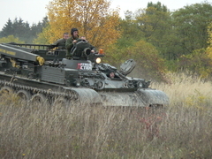 Řízení tanku VT55 na tankodromu