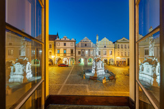 Relaxační pobyt v malebném Hotelu Zlatá hvězda Třeboň**** - pohled z okna na historické náměstí