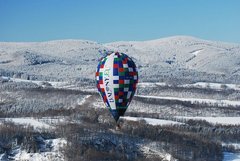 Zimní expediční let balónem přes Beskydy