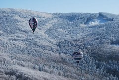 Zimní expediční let balónem přes Beskydy