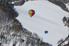 Zimní expediční let balónem přes Beskydy