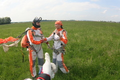 Tandemový seskok Prostějov z výšky 3 000 metrů