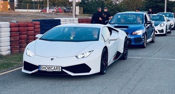 Jízda v Lamborghini na polygonu v Brně