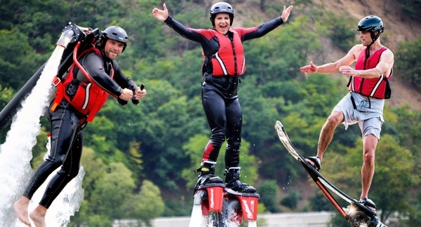 Mega úlet - tři zážitky v jeden den flyboard + hoverboard + jetpack