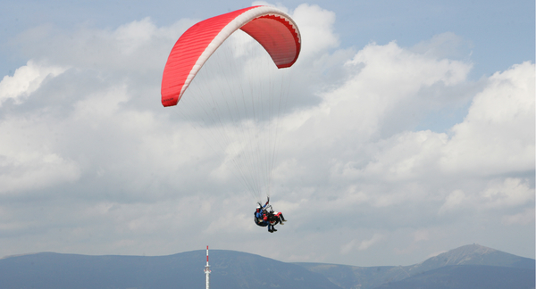 Tandem paragliding Krkonoše