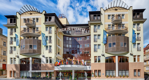 Pobyt v luxusním hotelu Butterfly**** se snídaní a wellness v Mariánských Lázních pro dva